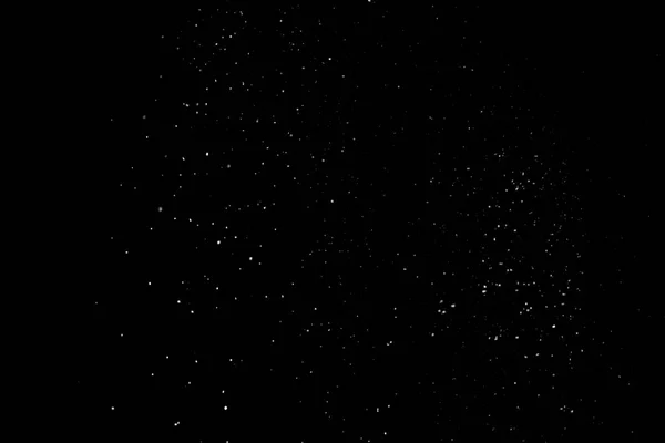 Animazione Delle Particelle Bianche Sfondo Nero Che Rappresentano Una Nevicata — Foto Stock