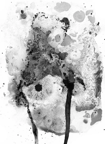 Abstrakte Flüssige Tinte Rohen Hintergrund Flüssige Kunst Alkohol Bewegen Kreative — Stockfoto