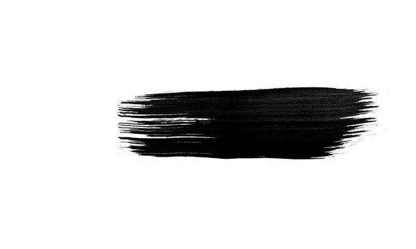 Single Paint Ink Scratch Isolated White Background Grungy Blank Line — Stock Photo, Image