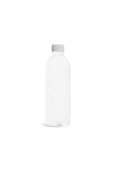 Staande Witte Glazen Fles Mockup Fles Zonder Etiket Lege Etiketruimte — Stockfoto