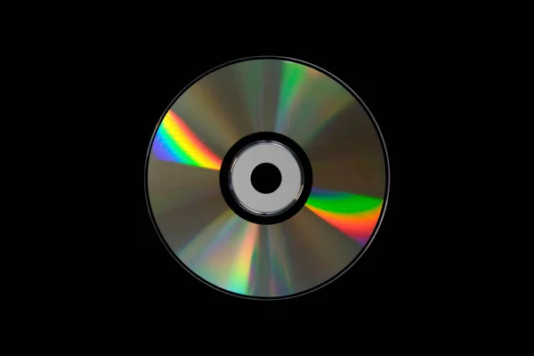 Dvd Storage Data Information Technology Music Movie Record Holographic Side — Stock Photo, Image