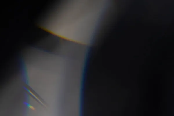 Fotoğraf Kaplaması Için Kristal Işık Sızıntısı Etkisi Prizma Mercekleri Siyah — Stok fotoğraf