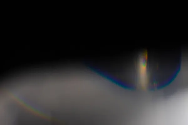 Fotoğraf Kaplaması Için Kristal Işık Sızıntısı Etkisi Prizma Mercekleri Siyah — Stok fotoğraf