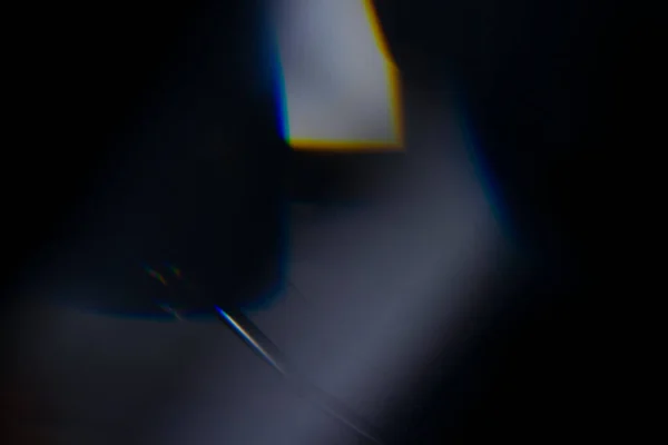 Kristalllichtleck Effekt Für Foto Overlay Prisma Linsen Flare Bokeh Abstrakt — Stockfoto