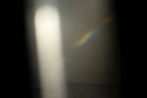 Effetto Dispersione Della Luce Cristallo Sovrapposizione Della Foto Prisma Lente — Foto Stock