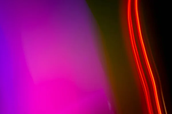 Siyah Üzerine Neon Işığı Hareketi Renkli Soyut Işık Arkaplanı Arkaplan — Stok fotoğraf