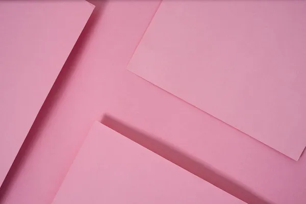 Abstract Pop Papier Achtergrond Roze Abstracte Arrangementen Bouwen Een Geometrische — Stockfoto