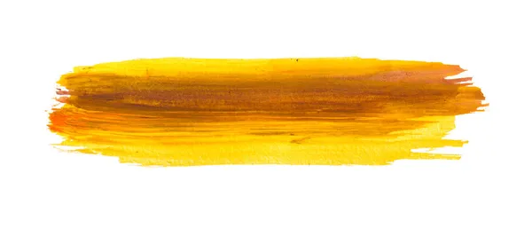 Κίτρινες Και Πορτοκαλί Γρατσουνιές Διαβάθμισης Πινέλου Απομονωμένο Φόντο Αφηρημένη Απεικόνιση — Φωτογραφία Αρχείου