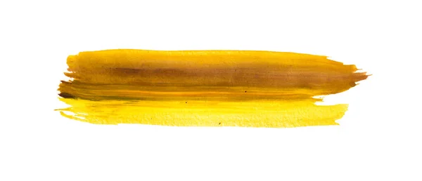 Škrábance Štětce Izolovaném Pozadí Abstraktní Zobrazení Vektoru Barvy Žlutém Odstupňování — Stock fotografie