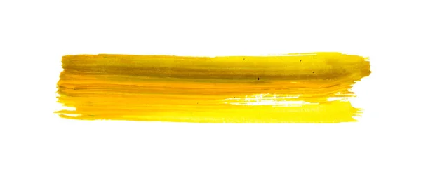 Škrábance Štětce Izolovaném Pozadí Abstraktní Zobrazení Vektoru Barvy Žlutém Odstupňování — Stock fotografie