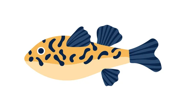 Fugu Fisk Samling Uppsättning Korall Fisk Illustration Handritningen Havslivet Handritad — Stockfoto