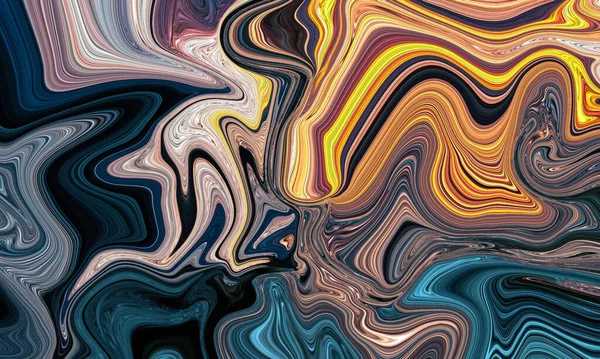 Abstrakcyjny Kolorowy Obraz Olejny Płynne Tło Tapety — Zdjęcie stockowe