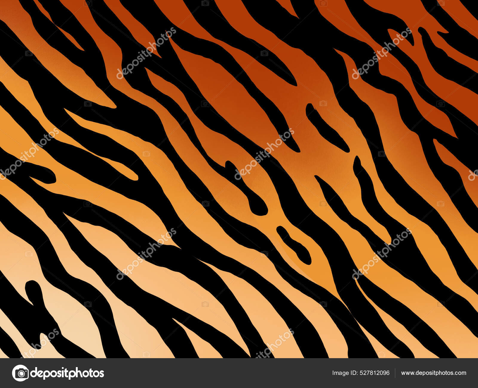 Pattern texture tiger orange stripe repeated seamless black jungle