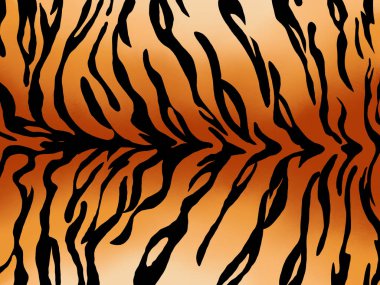 Kaplan derisi arkaplanı. desenli kaplan turuncu çizgili tekrarlanan pürüzsüz çizgiler.