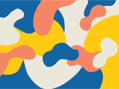 arkaplan ve kumaş baskısı için renksiz vektör bileşimi - Vektör