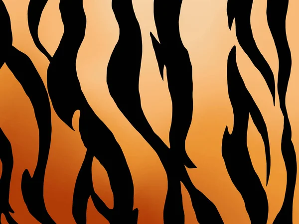Δέρμα Τίγρης Φόντο Υφή Μοτίβο Τίγρης Πορτοκαλί Λωρίδα Διαβάθμισης Επαναλαμβανόμενη — Φωτογραφία Αρχείου