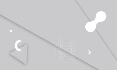 Duvar kağıdı, baskı, gri soyut sunum arkaplanı için basit, temiz ve modern memphis tasarımı