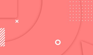 Duvar kağıdı, baskı ve soyut sunum arkaplanı için basit, temiz ve modern memphis tasarımı