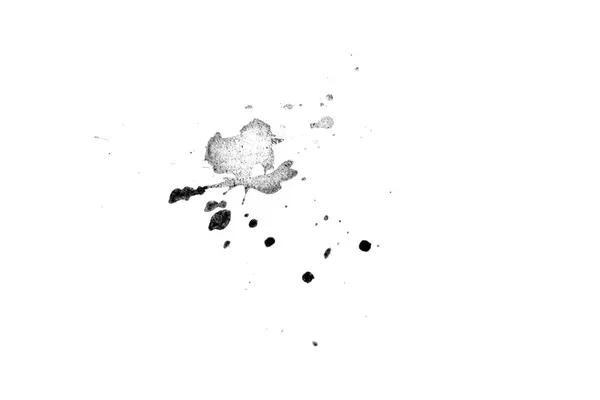 Collection Black Ink Splashes Graphic Design Elements Abstract Ink Stroke — Stock Photo, Image