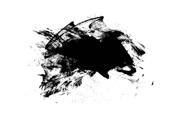 Samling Abstrakt Bläck Stroke Och Bläck Stänk För Grunge Designelement — Stockfoto