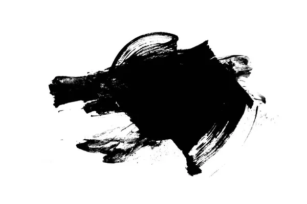 Collection Abstract Ink Stroke Ink Splash Grunge Design Elements Black — Stock Photo, Image