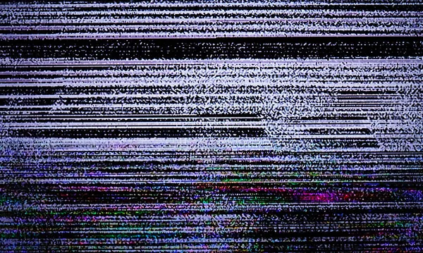 Glitch Arte Varredura Linha Fundo Monitor Linha Varredura Para Conceito — Fotografia de Stock