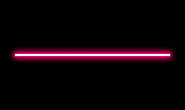 Розовый Неоновый Свет Неоновая Форма Длинных Линий — стоковое фото