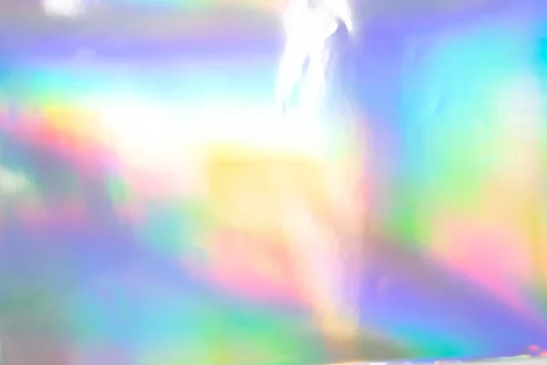 Kleurrijke Holografische Achtergrond Moderne Rainbow Folie Voor Textuur Omslag Behang — Stockfoto