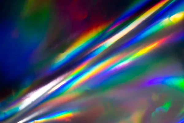 Fondo Holográfico Colorido Hoja Arco Iris Moderna Para Textura Cubierta —  Fotos de Stock