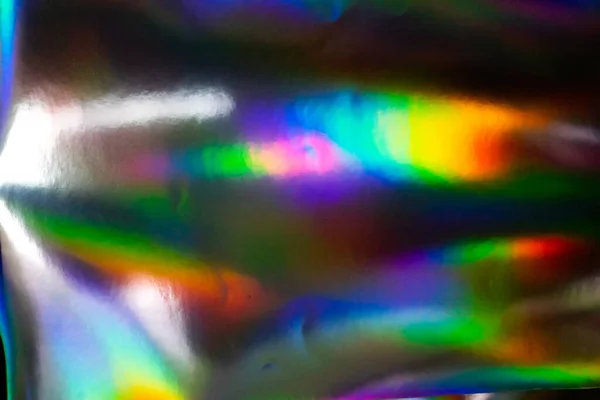 Barevné Holografické Pozadí Moderní Rainbow Fólie Pro Texturu Obal Tapety — Stock fotografie