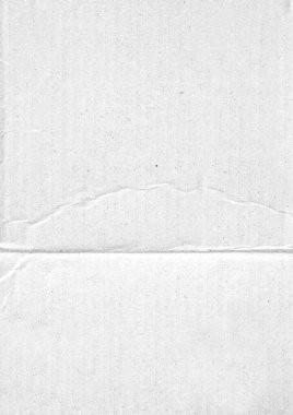 Poster dokusu için katlanmış kağıt. Arkaplan için beyaz, buruşuk ve buruşuk kağıt şablonu. Kaplama için tozla dolu kağıt