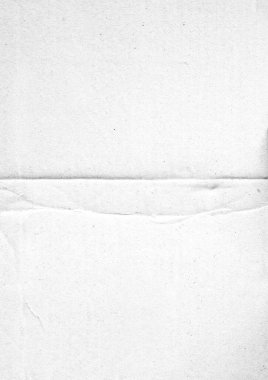 Poster dokusu için katlanmış kağıt. Arkaplan için beyaz, buruşuk ve buruşuk kağıt şablonu. Kaplama için tozla dolu kağıt