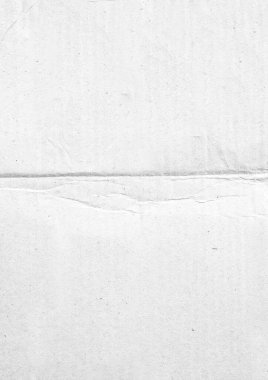 Poster dokusu için katlanmış kağıt. Arkaplan için beyaz, buruşuk ve buruşuk kağıt şablonu. Kaplama için tozla dolu kağıt