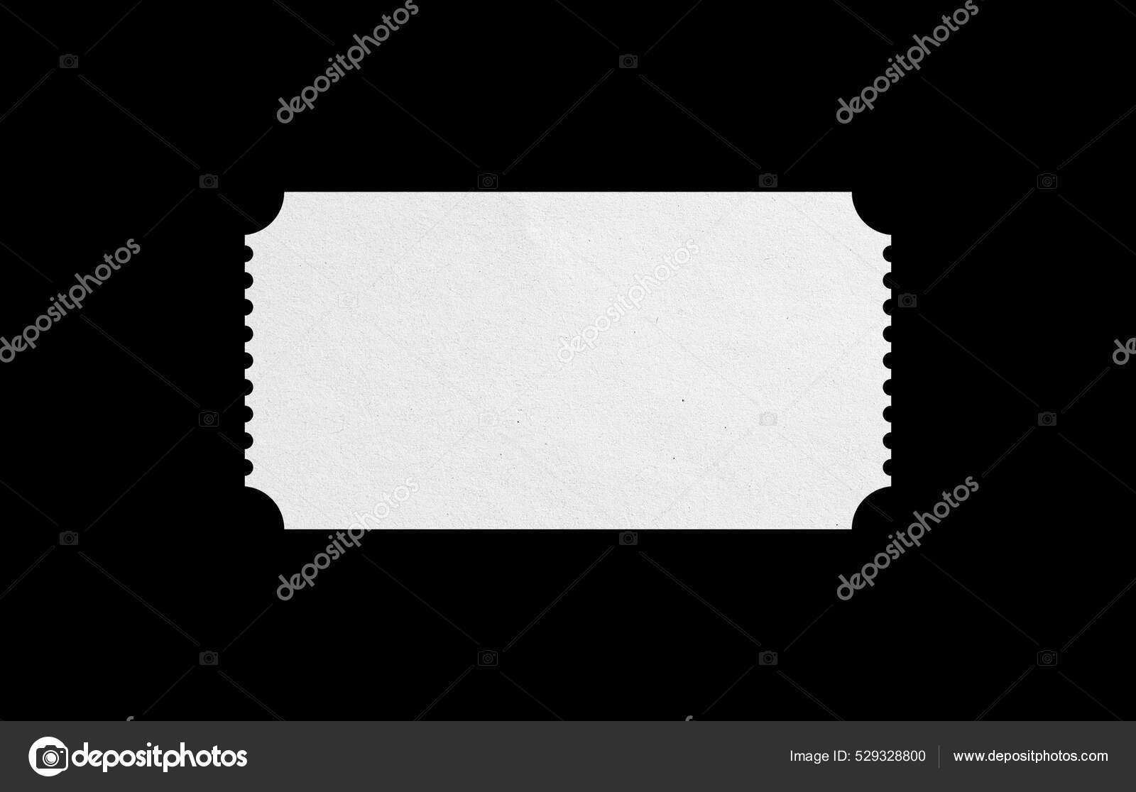 具有纸样纹理的空白白票用于造型设计黑色背景的孤立票表格——图库图片© freeject #529328800, image size:1600x1116