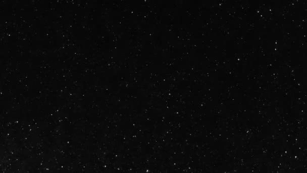 Animation Particules Étoiles Scintillantes Fond Nuit Étoilé Lumière Brillante Étoile — Video