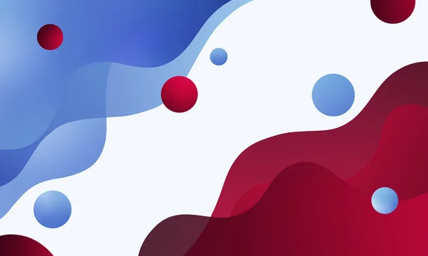Fluid Abstract Copy Space Blue Red Wavy Background Elements Abstract — 图库照片