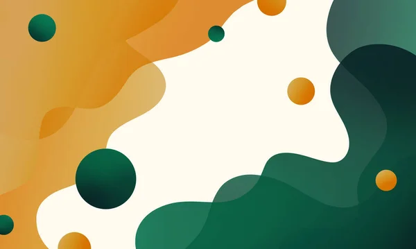 Fluid Abstract Copy Space Yellow Green Wavy Background Elements Abstract — 图库照片