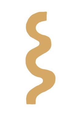 Elle çizilmiş boho geometrik şekil toprak tonunda veya sonbahar renginde. Moda ve modaya uygun bohem minimalist tasarım konsepti. yazdırma, web ve sosyal medya için modern vektör.