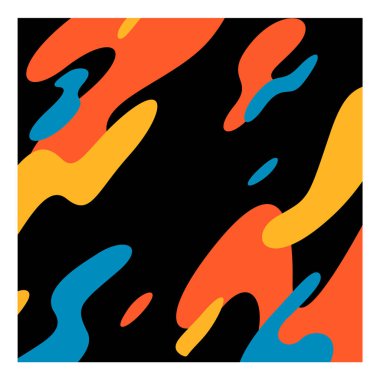 abstract shape background of the abstract strokes. square background for social media, website, print, etc. decorative background illustration for various creative projects.