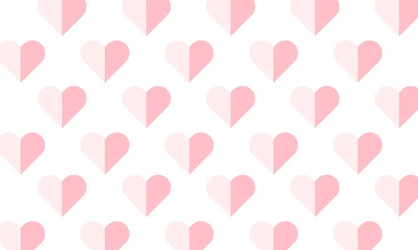 Background Decorated Paper Heart Shaped Valentines Element Decoration Vector Graphic — Stockvector