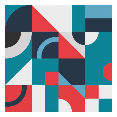 trendy geometric background with checkered patterns in multiple colors and shapes. creative contemporary texture in square for element decoration of pop theme design.