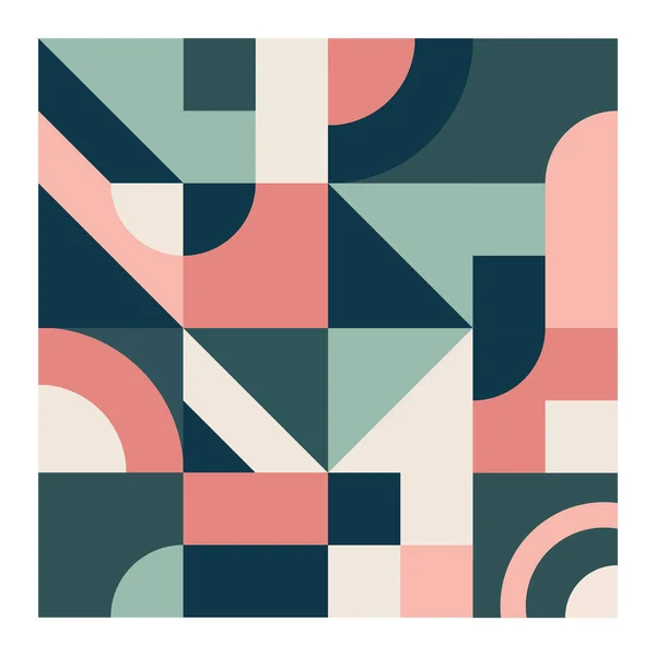 Trendy Geometric Background Checkered Patterns Multiple Colors Shapes Creative Contemporary — Wektor stockowy