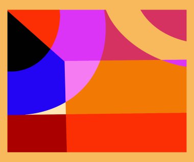 a colorful abstract geometric pattern in vector graphic. creative decoration for the contemporary design. a trendy art background.