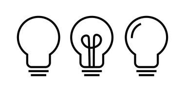 bulb illustrations. a simple element drawing for idea, smart, or illuminate symbol. a symbol illustrated in vector graphic.