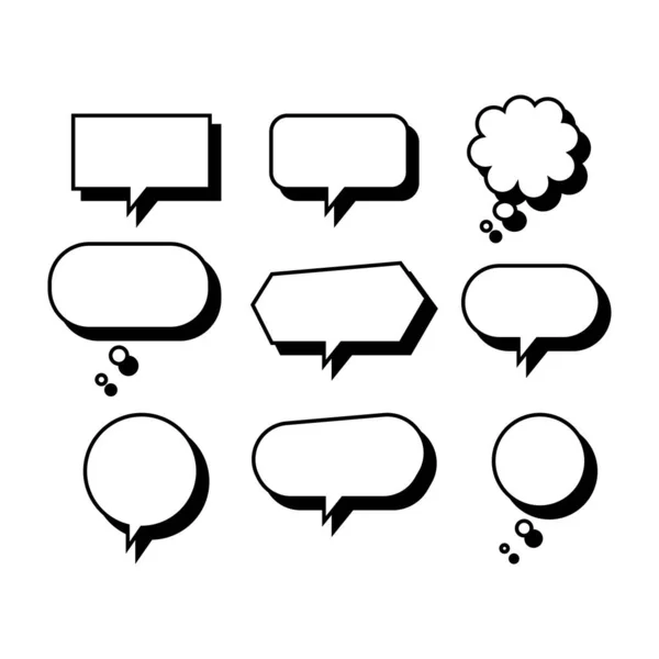 empty speech bubble text for conversation illustrations. a blank copy space for social media post or poster. a simple text decoration.