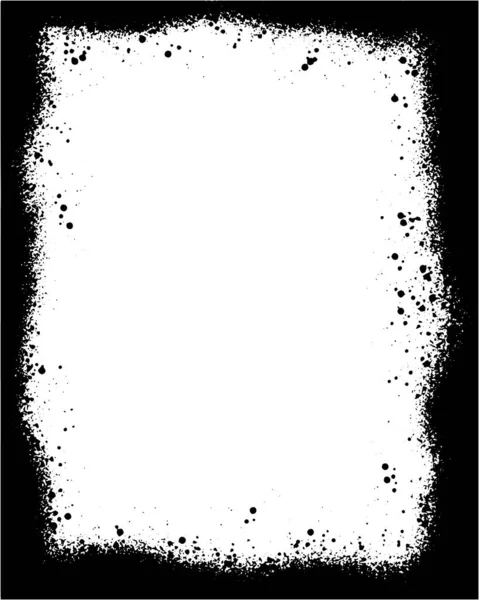 Стара Рамкова Ілюстрація Чорному Пошкоджена Рамка Відображає Старий Ретро Або — стоковий вектор