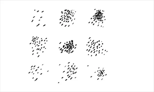 Шум Гранжевої Текстури Векторні Ілюстрації Набір Елементів Дизайну — стоковий вектор