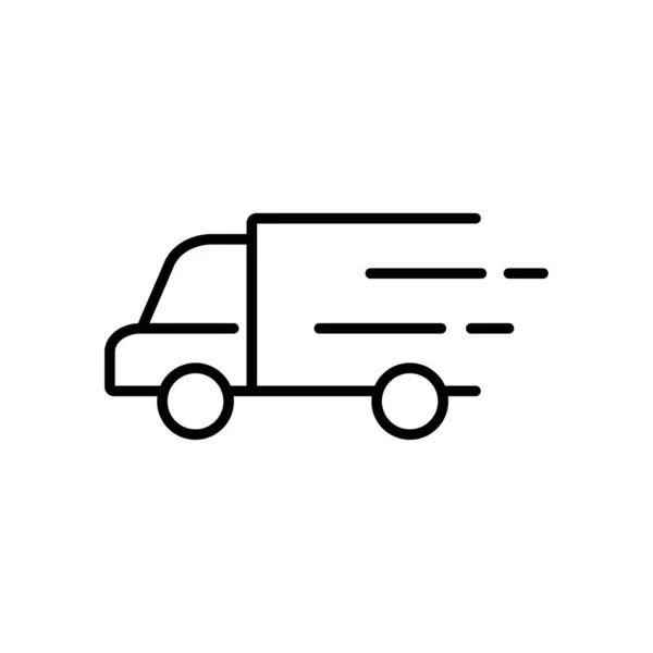 Vrachtwagenlevering Service Symbool Bewerkbare Icoon Collectie Van Online Diensten Eenvoudige — Stockvector