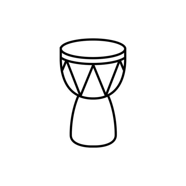 Symbol Djembe Edytowalne Ikony Związane Instrumentami Muzycznymi Tym Podobnymi Prosta — Wektor stockowy