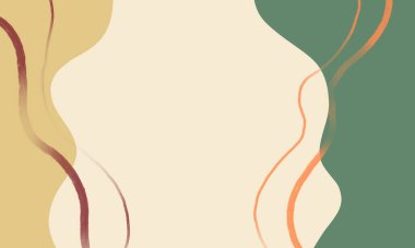 Kopya alanı ile soyut arkaplan illüstrasyonu. Toprak tonundaki güzel dekorasyon renk teması. Poster, davetiye, tebrik kartı vs. için yaratıcı sanat eserleri.